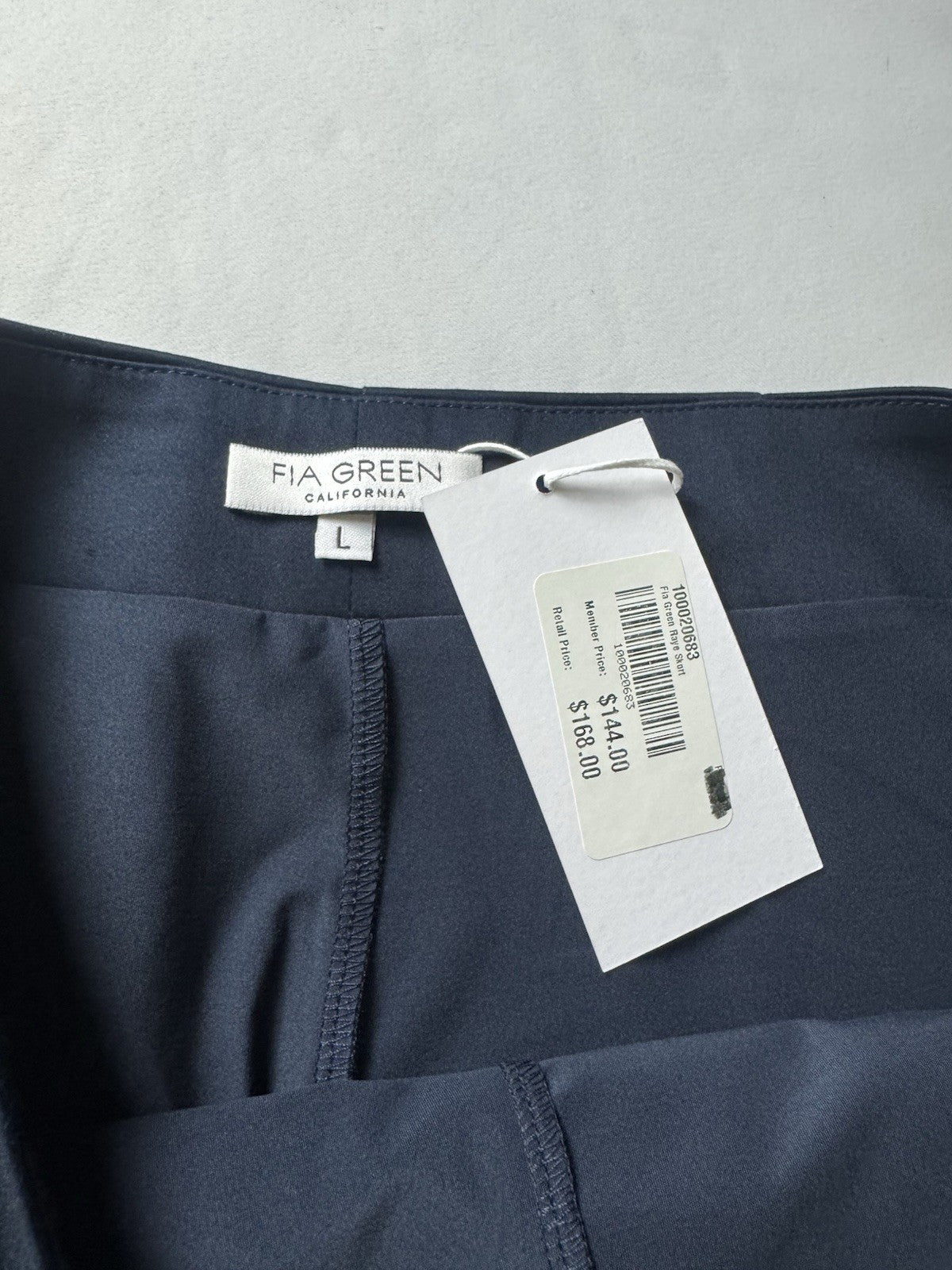 FIA Green California Women’s Navy Skort Skirt Sz L. (B.160)