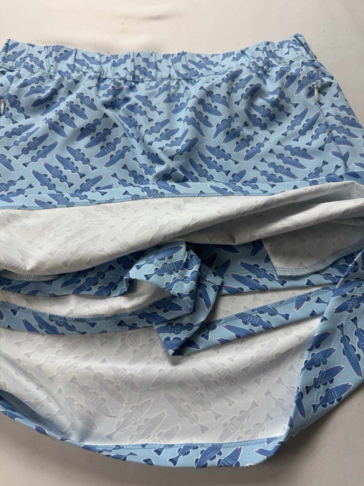 Sailor-Sailor Women’s Golf Tennis Fish Printed Skirt Size M.     (B.158)