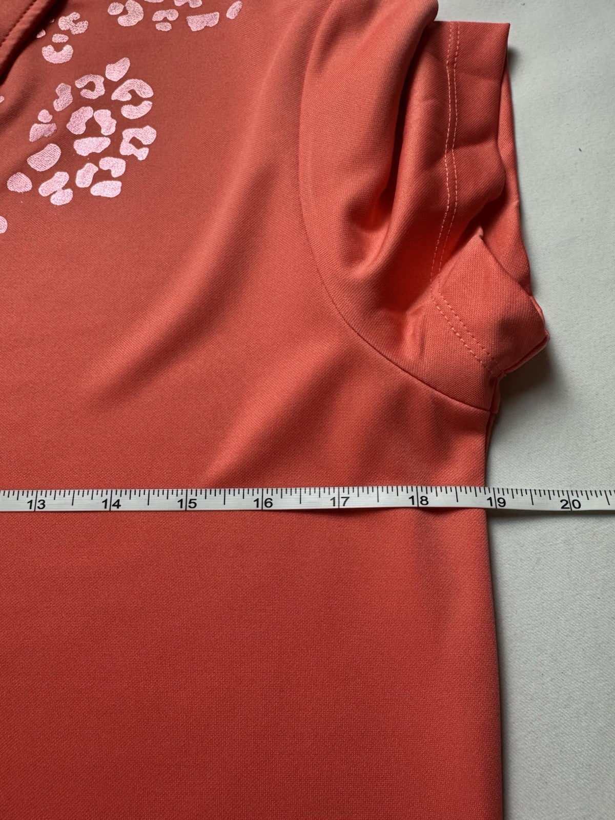 Monterey Women's Golf Shirt Orange Sz M. (B.163)