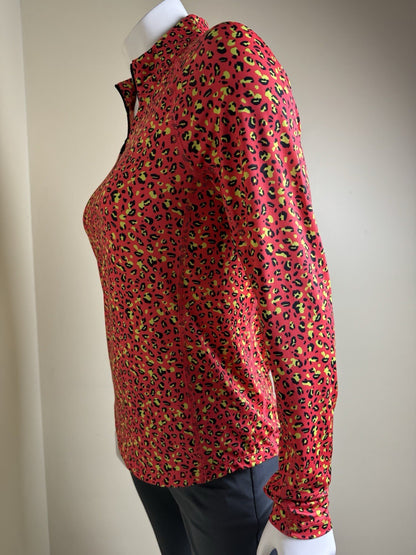 Puma Women's Leopard Print Sweatshirt Size S.   (B.110/1)