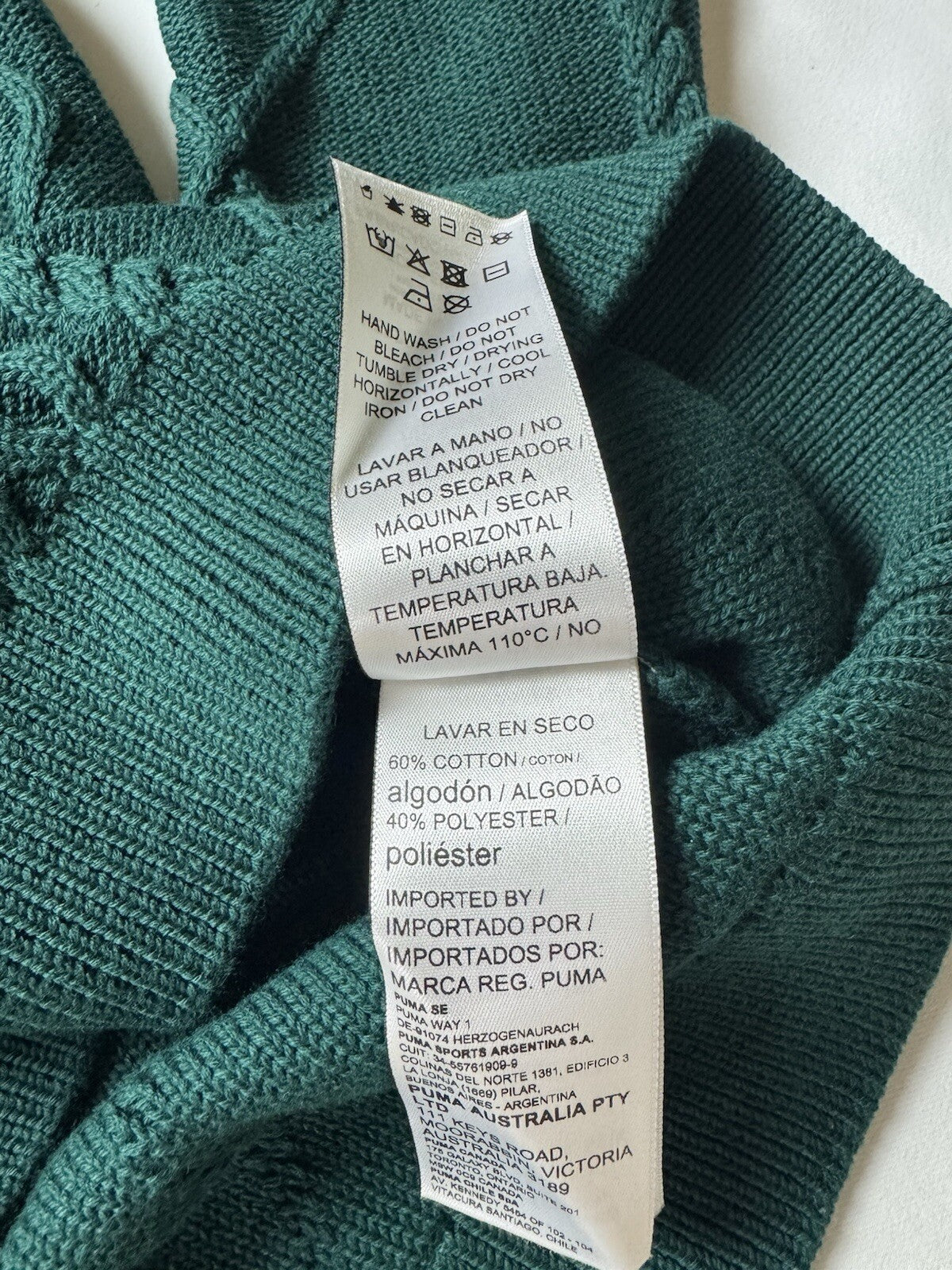 PUMA Women’s Knit Sweater Green Sz S (B.109/5)