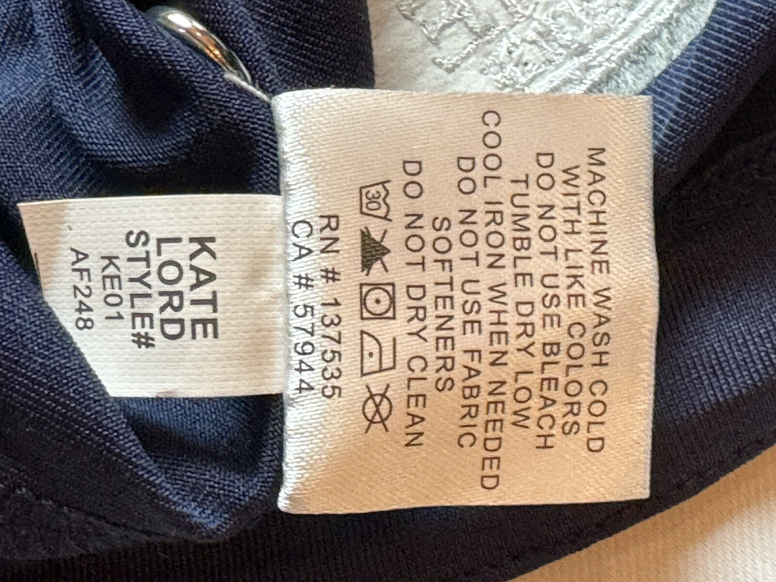 Kate Lord Women’s Size 2XL Short Sleeve Polo Golf Shirt Navy.   (B.53)