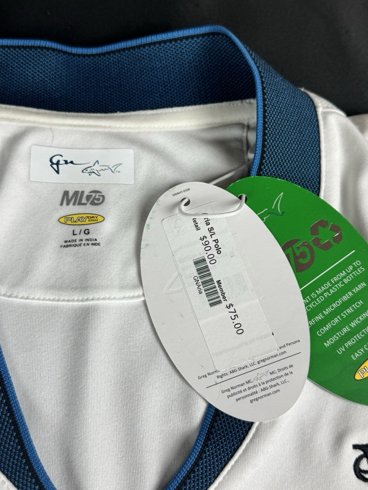 Greg Norman Women's Golf Polo Shirt Sz L        (B.187)