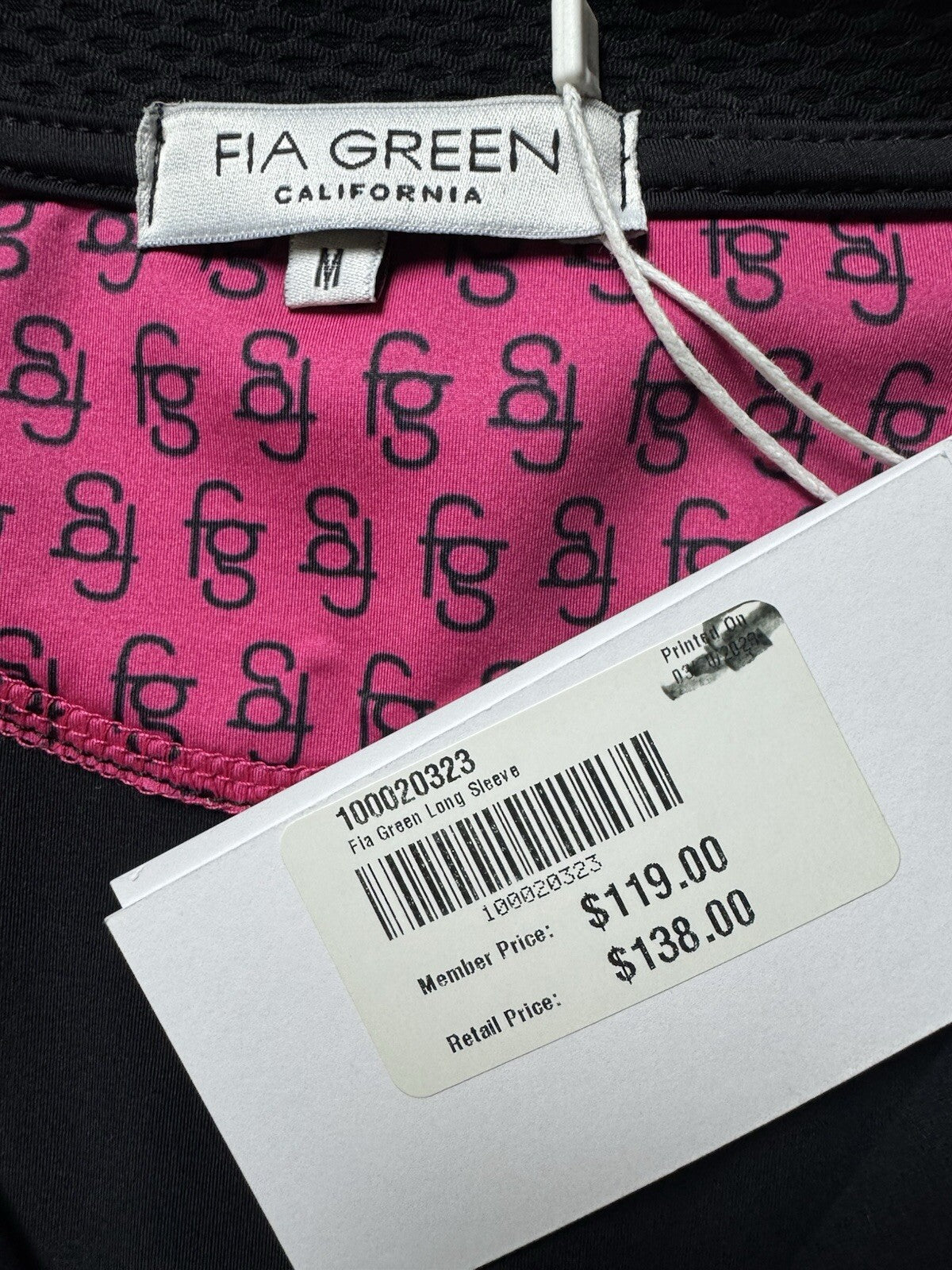 FIA Green California Women’s Golf Sweatshirt Sz M.  (B.122/1)