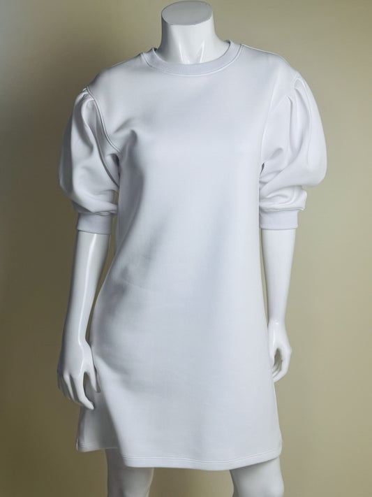 ADDISON BAY Women's White Knit Cedar Dress Sz XS.      (B.062)