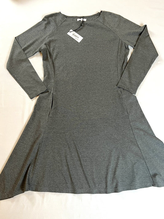 Symphony by A.F. Women’s Long Sleeve Dress Sz M Charcoal Gray MSRP $139