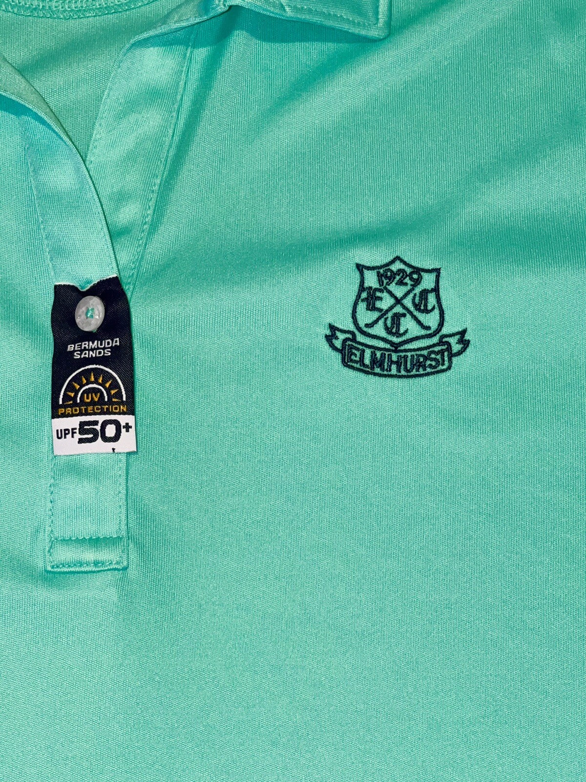 Bermuda Sand Women's Top Golf Polo Shirt Green Sz S (16)