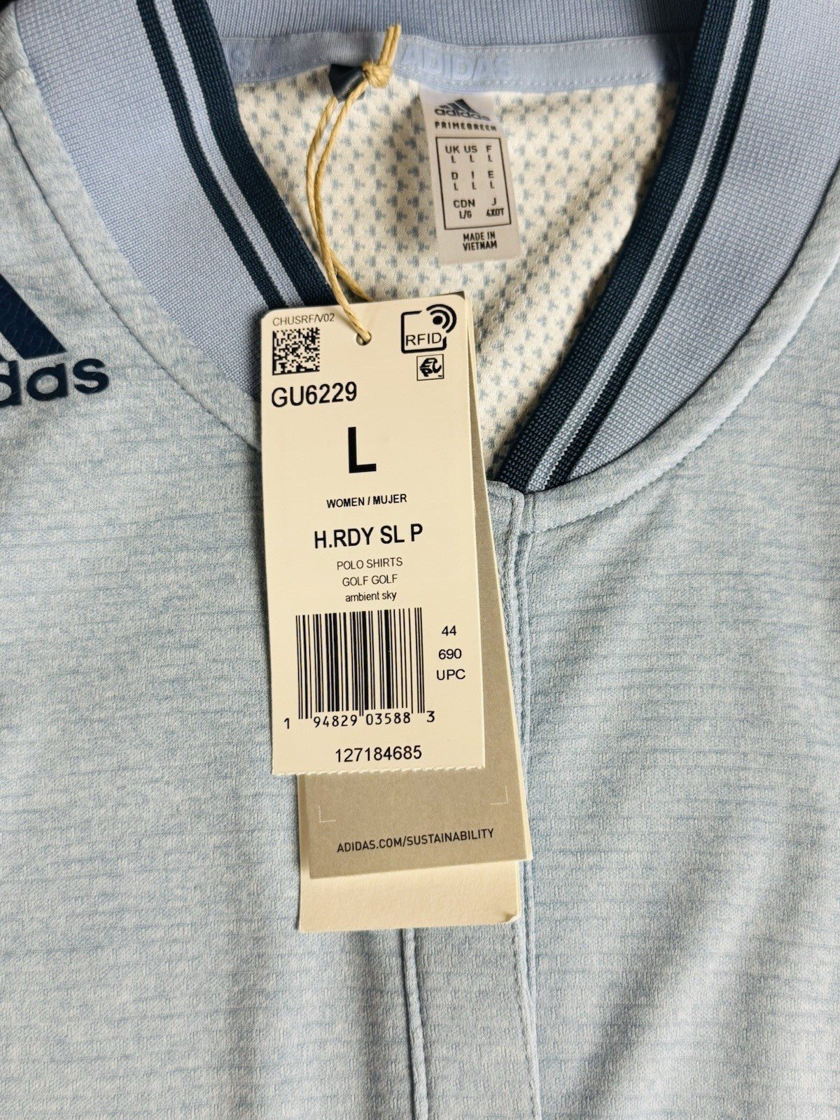 Adidas Women’s Golf Shirt Sz L    (B.188)