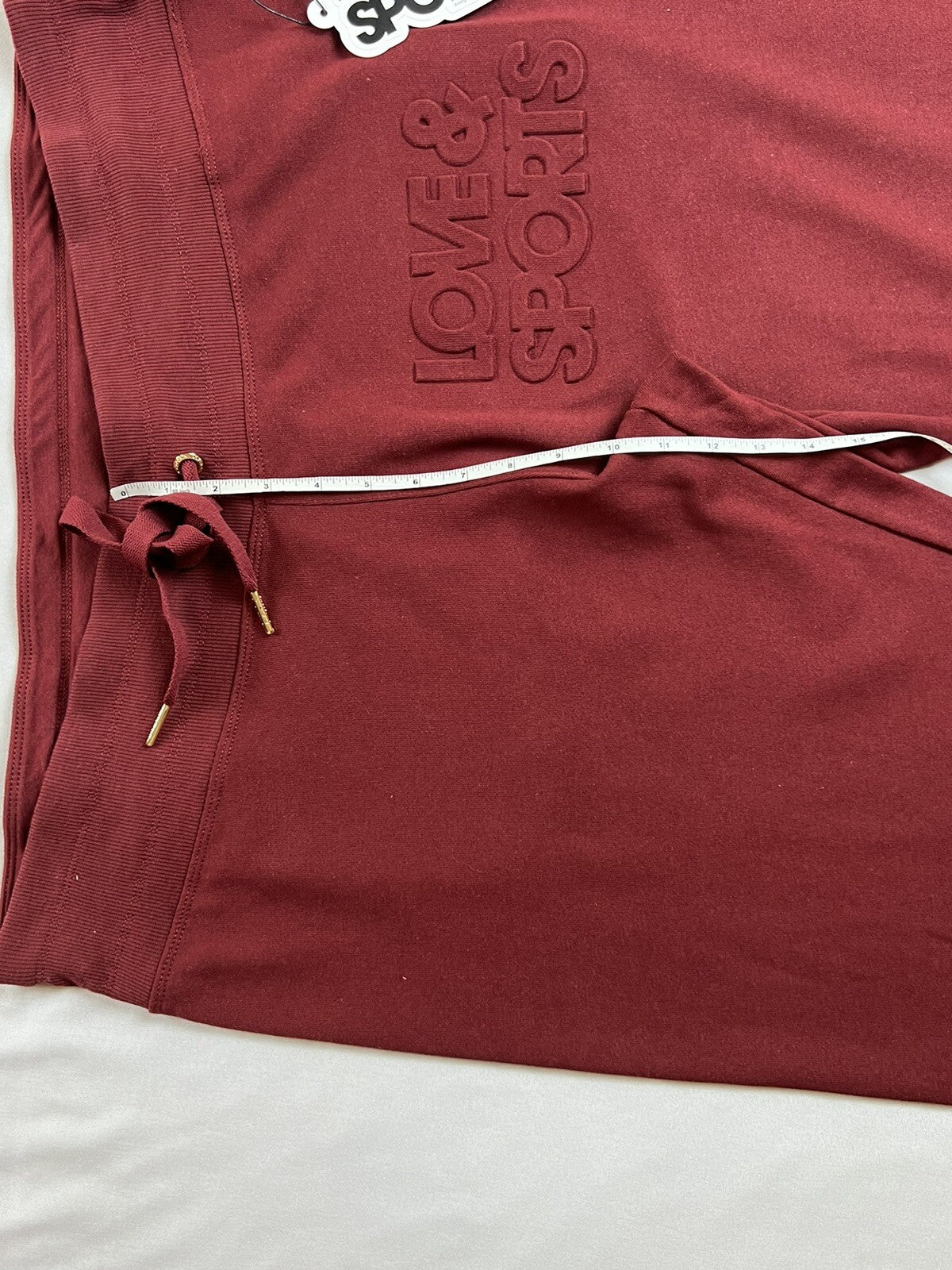 $34 LOVE & SPORTS Women's Maroon Jogger Sz 2XL. (B.027)
