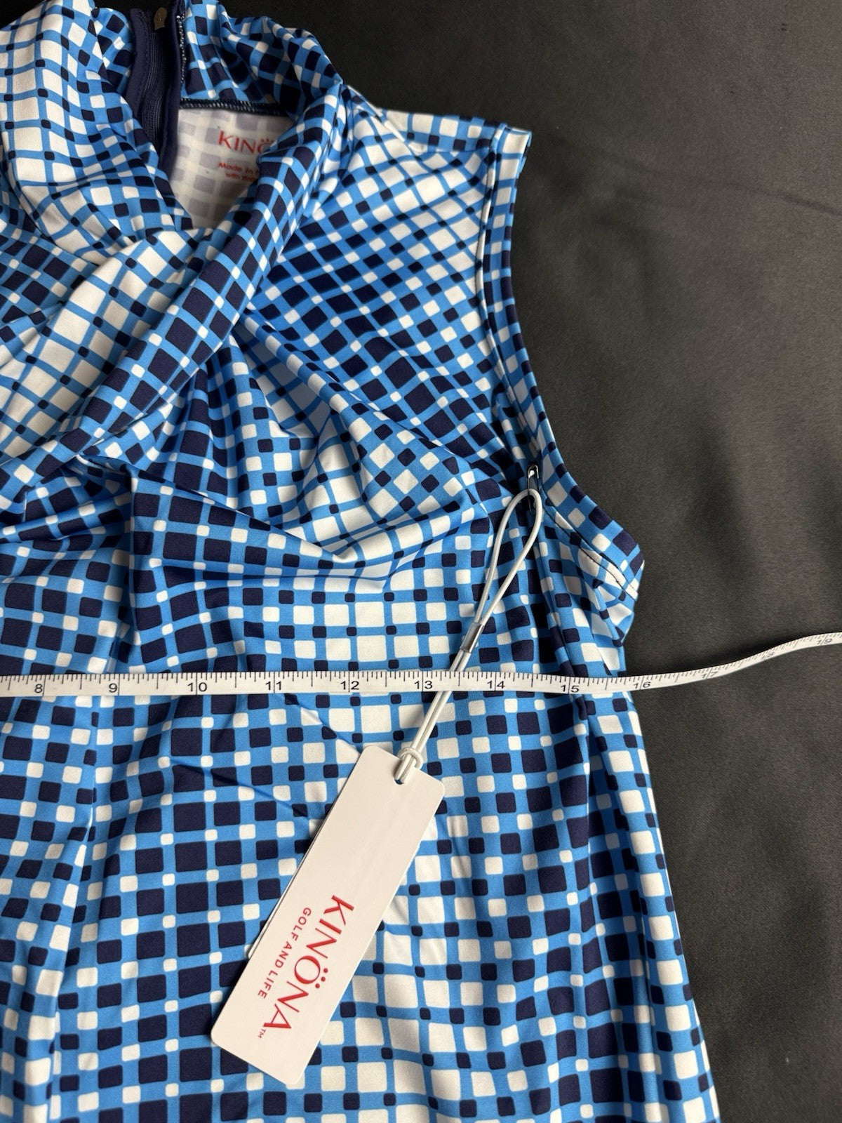 Kinona Golf Dress Blue White Sz M.   (B.169)