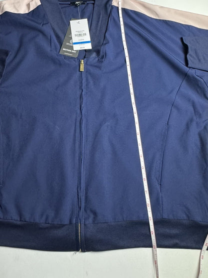 Anne Klein Sport Women's Navy and Pink Full-Zip Jacket Size XL - product photo 7