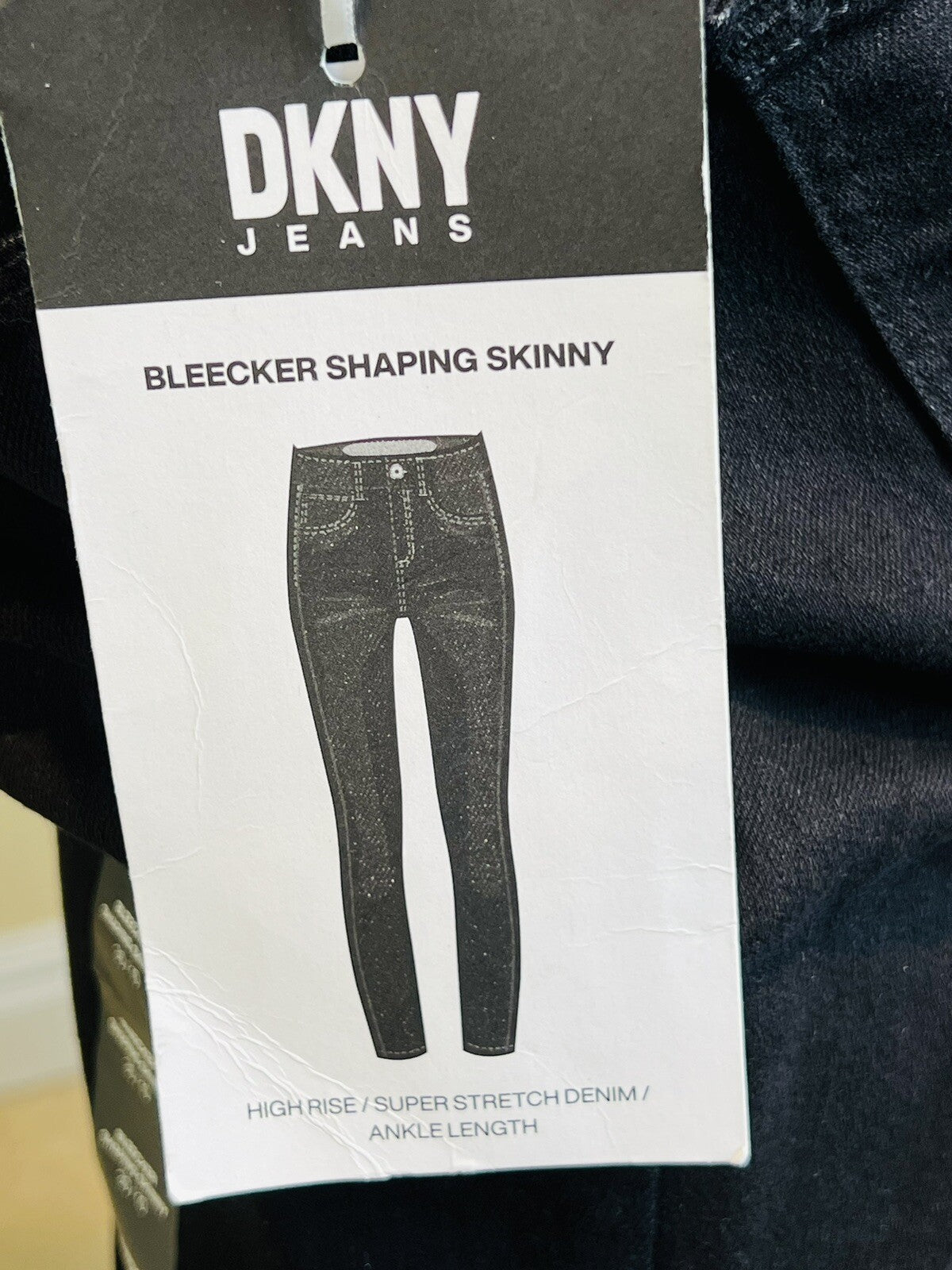 $79 DKNY Women's SIZE 30/10 Hi Rise Black Pants Stretch