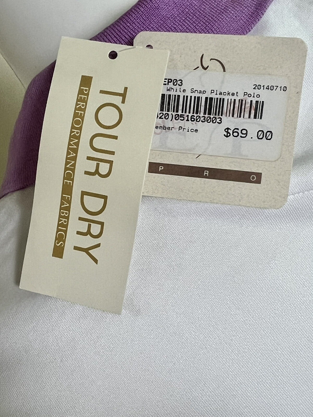 E.P Pro Tour Tech Women’s Golf Polo Shirt Sz L