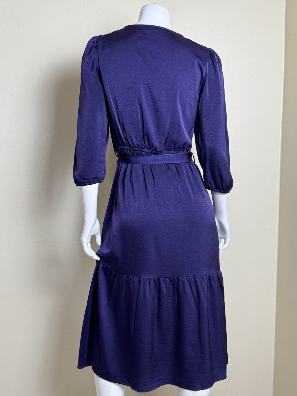 Lucky Brand Women’s Maxi Dress Purple Satin Sz M    (B.176)
