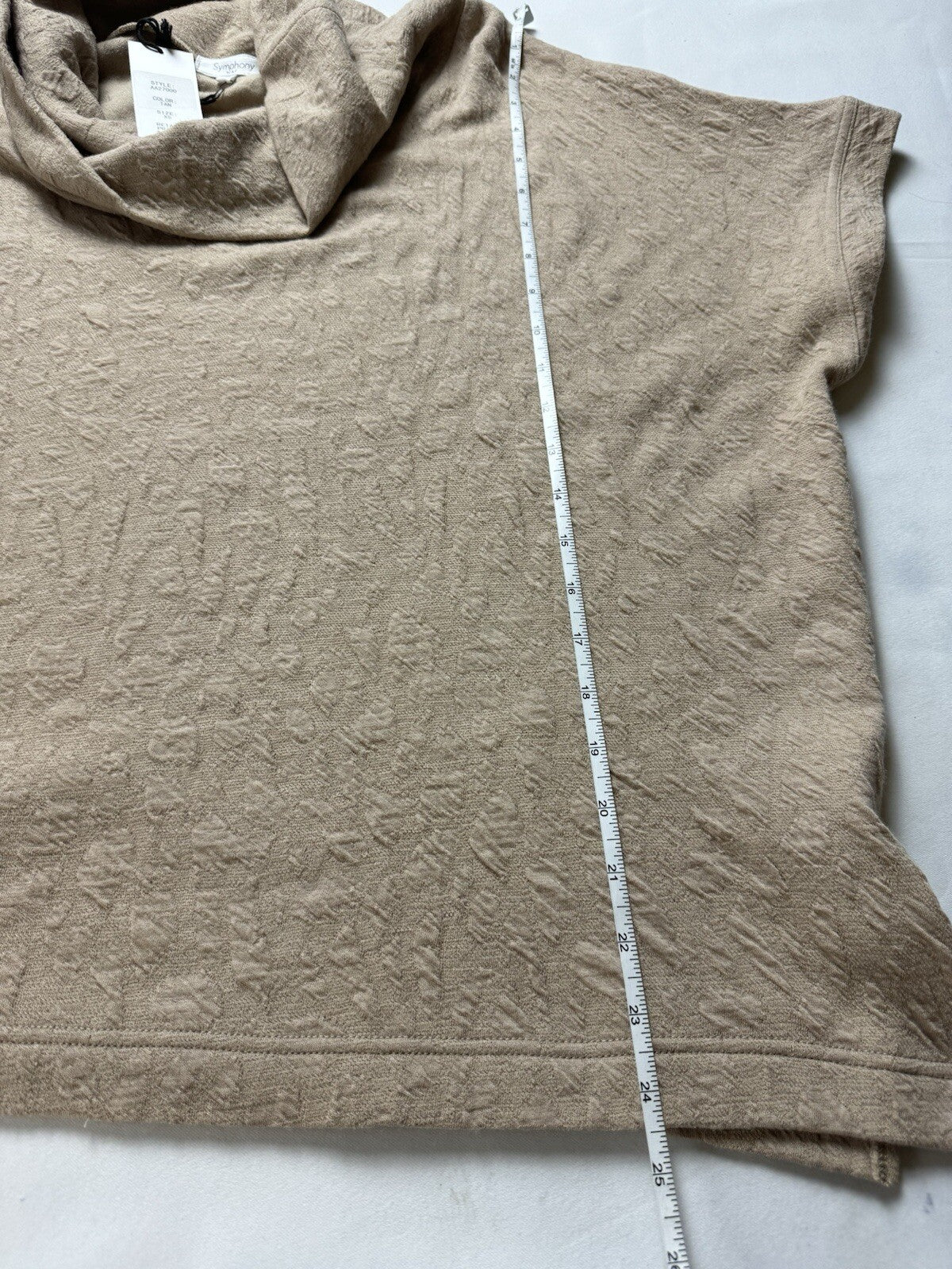 $179 Symphony by A.F. Women’s Golf Short Sleeve Turtleneck Top Sz XS   (B.117)