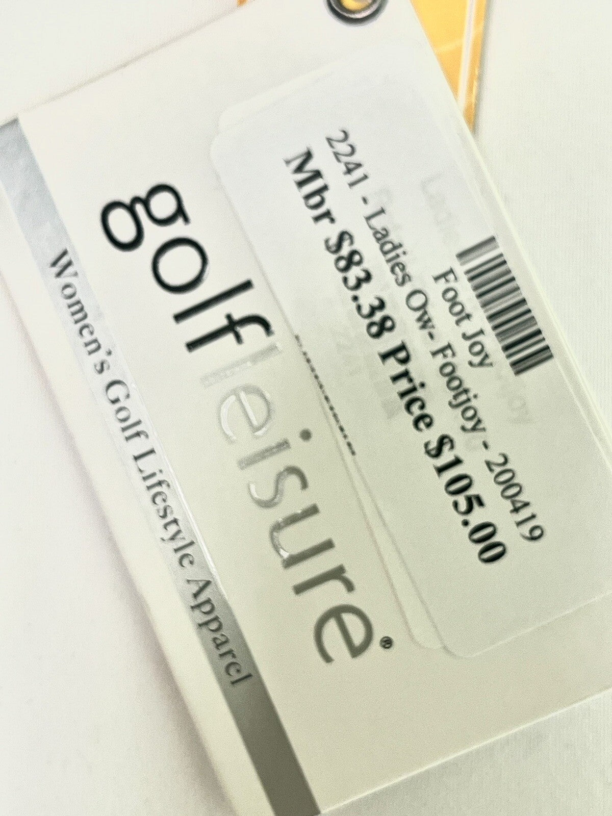 FJ FootJoy Women's Golf White Sweatshirt Long Sleeves Sz L.    (B.49)