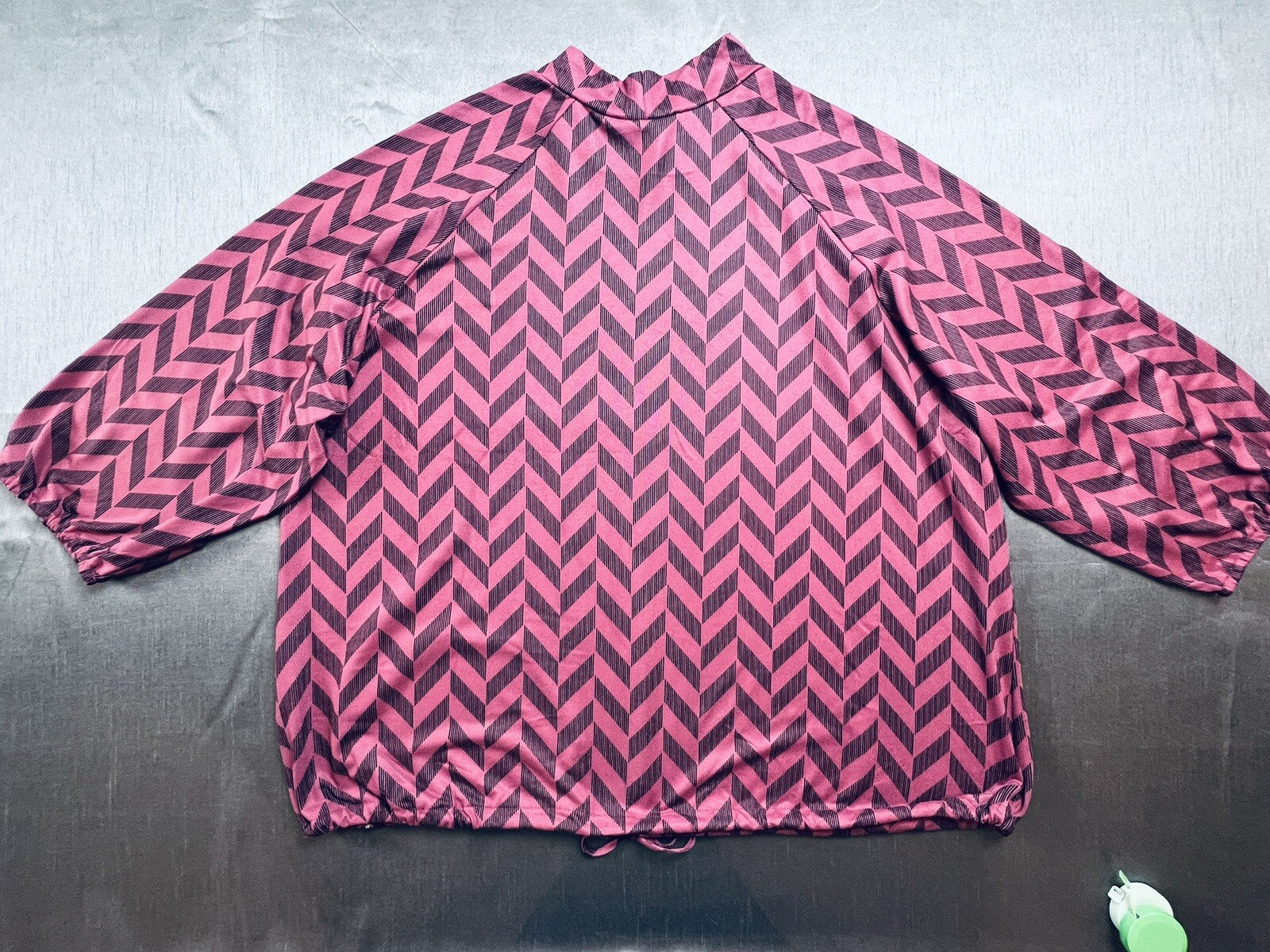 Louise Paris Women’s Blouse Pink with Navy Size 3X Top