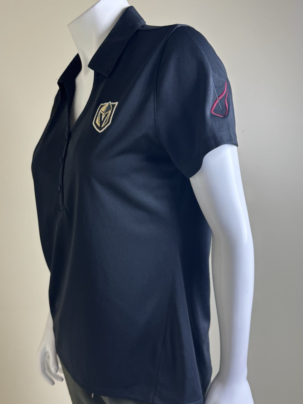 LevelWear Women's Golf Polo Shirt Black Size L    (B.153)