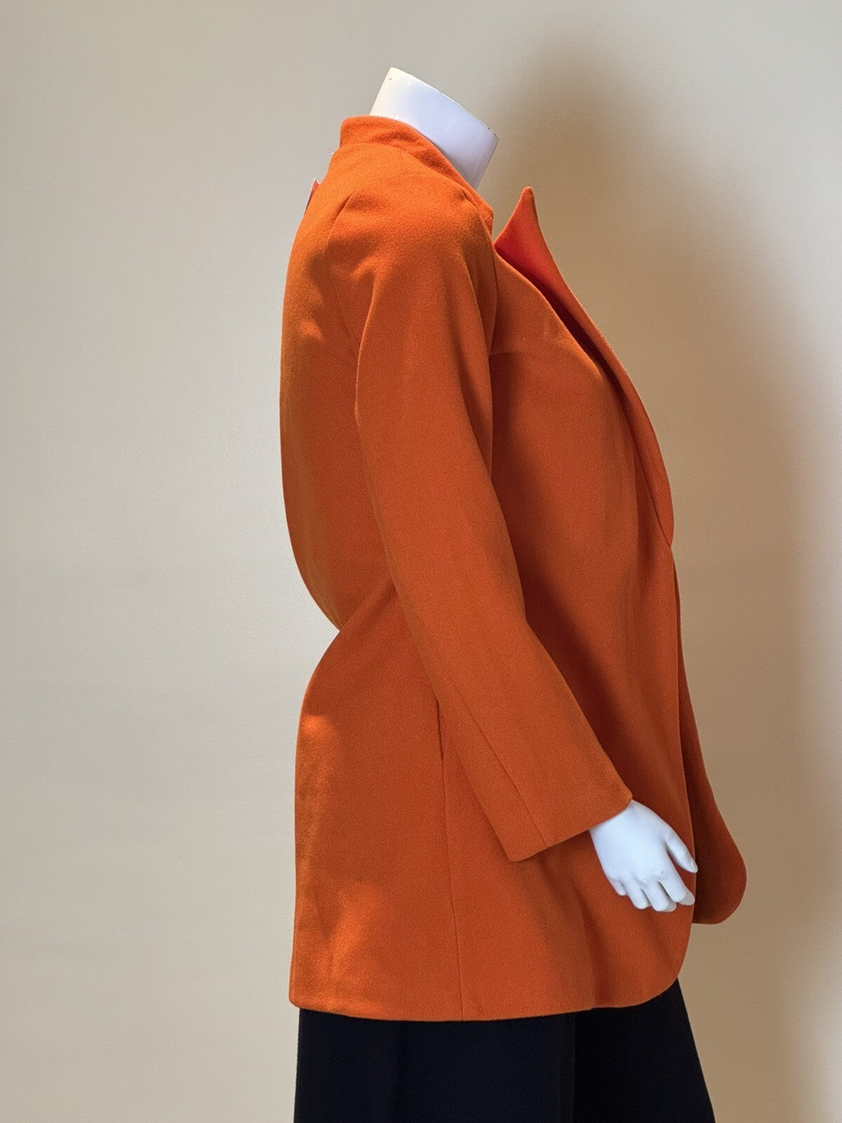 Omoone Women's Cardigan Coat Long Sleeve Size L Orange     ((64)