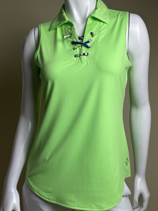 JOFIT WOMEN'S GOLF Lace Up SHIRT Sz S.       (B.172)