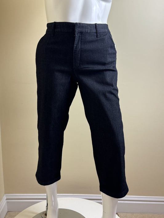 $69 Nine West Women's Black Cropped Jeans Sz 10.    (B.166)