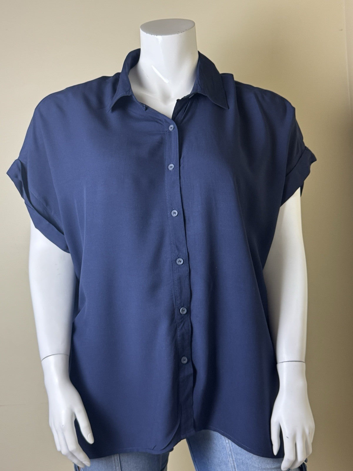 $48 Casa Cabana Womens Button Down Shirt Size M  (B.155)