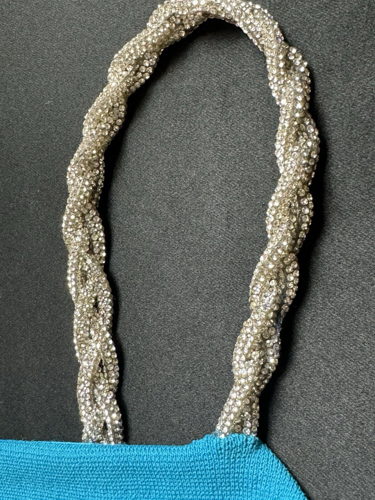 $295 House of Harlow 1960 Tank Top with Crystal Strap Size S  (B.85)