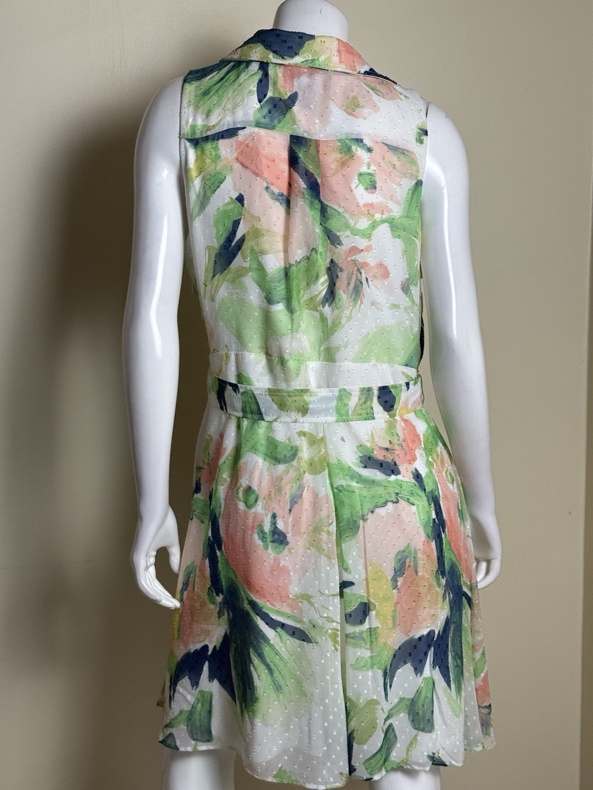 $134 DKNY Women’s Fit & Flared Floral Dress Sz 16    (B.096)