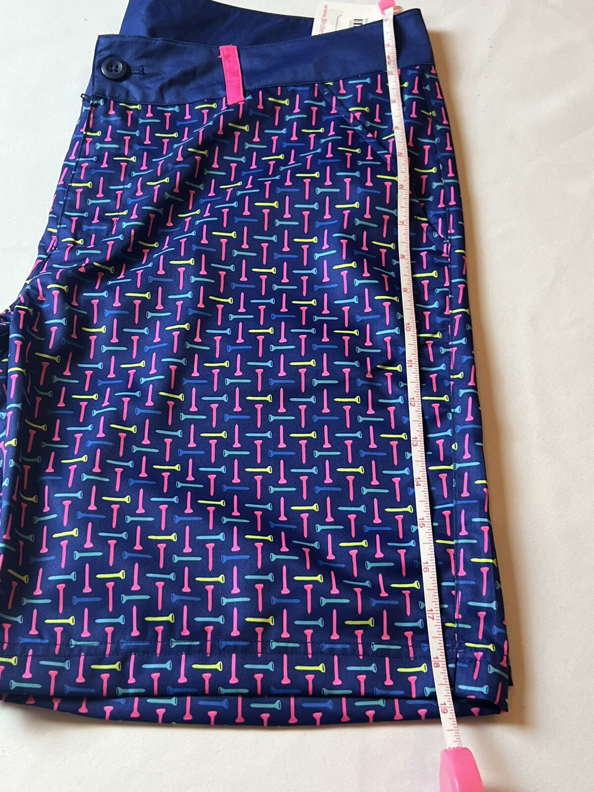 Birdies And Bows Women’s Multicolor Golf Shorts Size 8            (18)