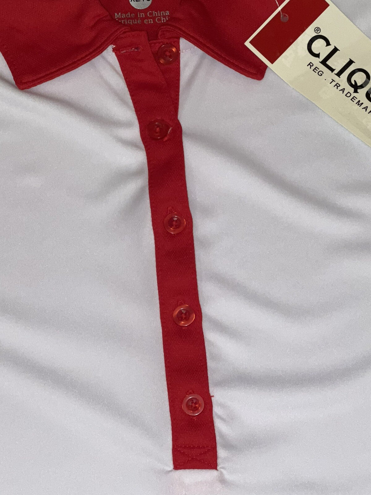 Clique Women’s Top Golf Polo Shirt White Sz XL (13)