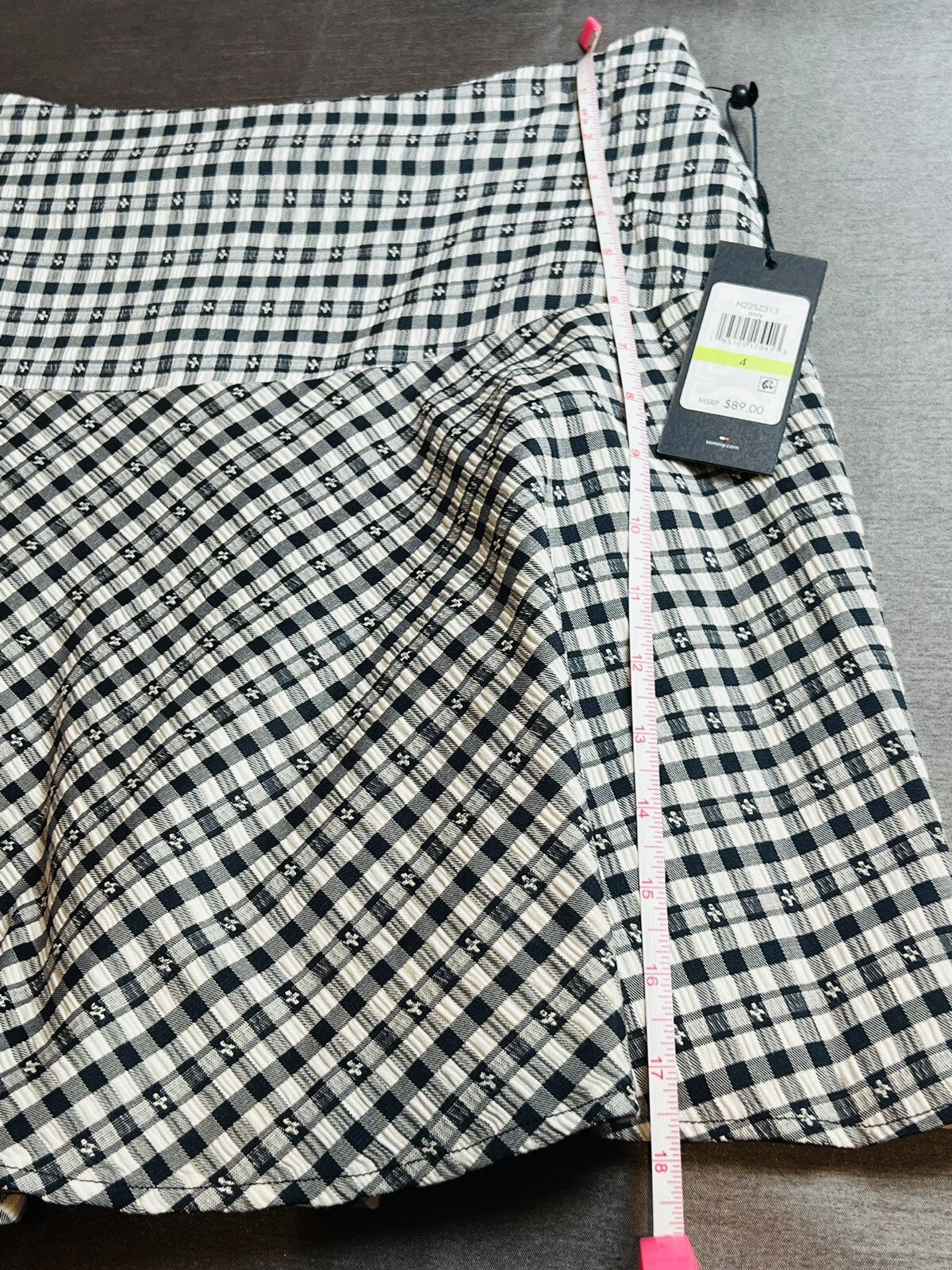 $89 Tommy Hilfiger Size 4 A Line Skirt Navy White