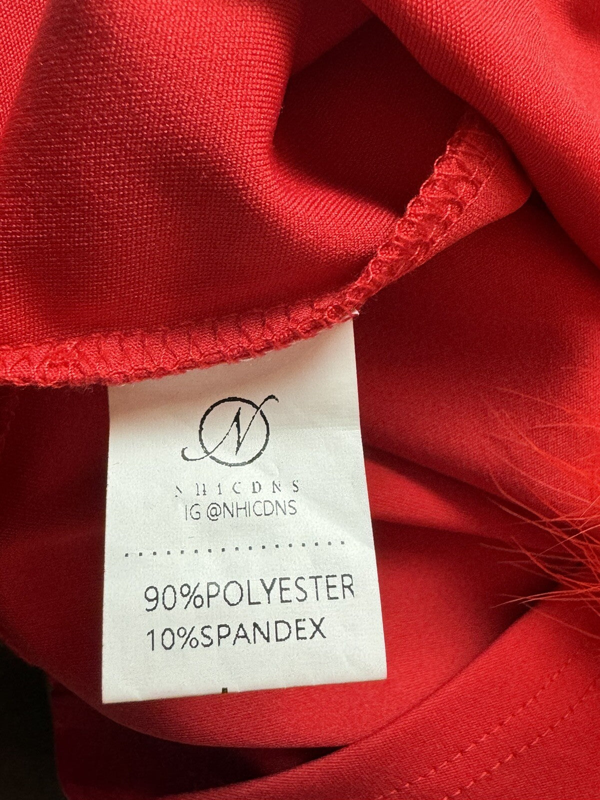 Nhicdns Women’s Red Mesh Stretch Sz L.    (52)