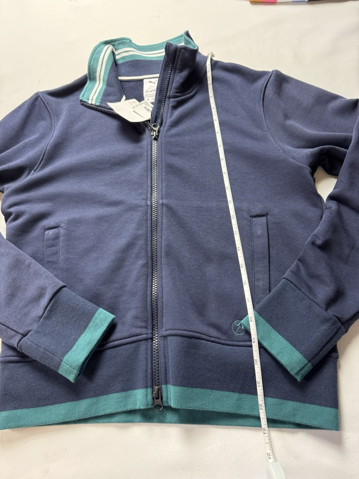Puma Women's Golf Full Zip Jacket Navy Size S.   (B.125/9)