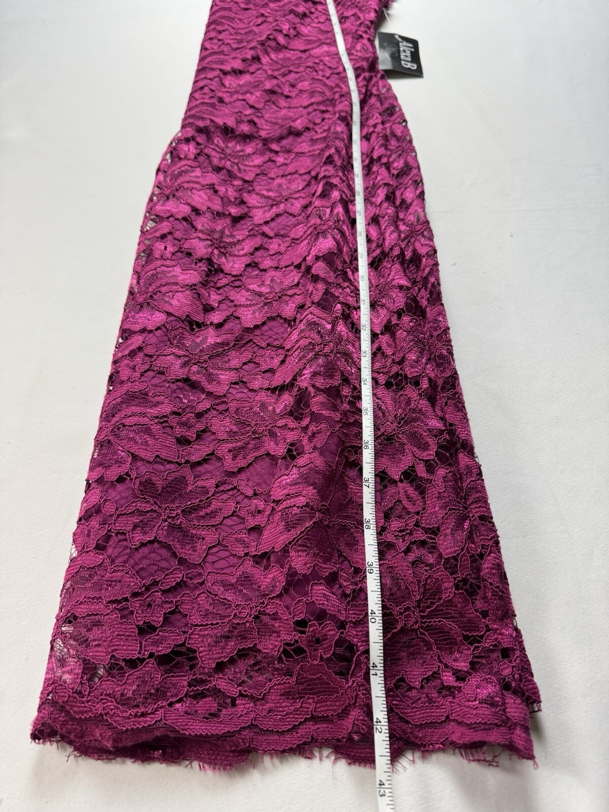 Alexa B Nites Fuchsia Crochet Dress Size 10.  (B.132)