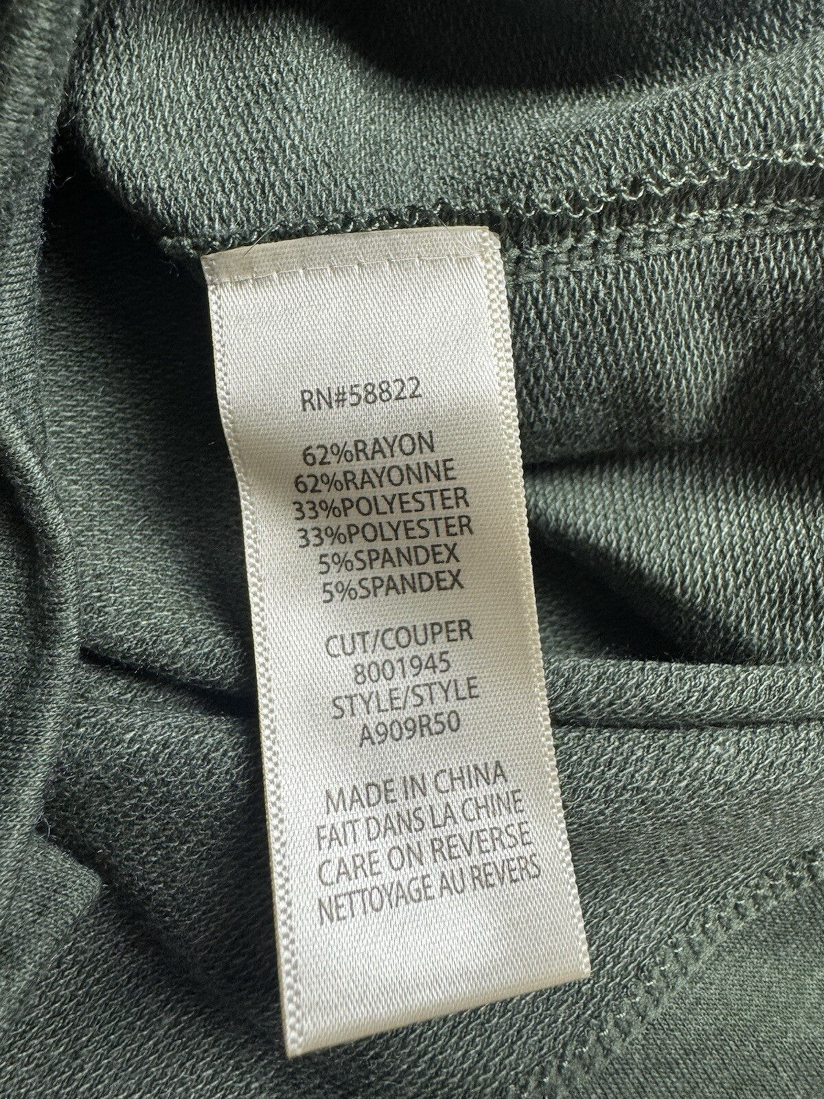 $98 Max Studio Women’s Green Army Dress Sz L        (B.38)