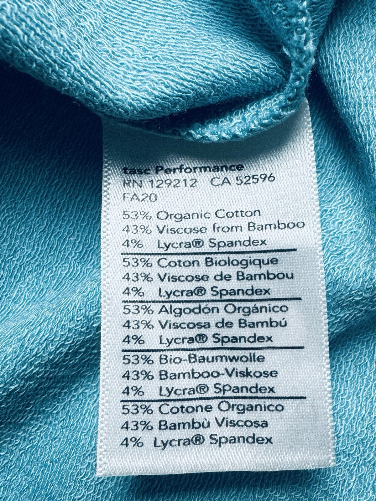 TASC Women’s Long Sleeve Shirt Organic Cotton Sz XL Blue   (B.119