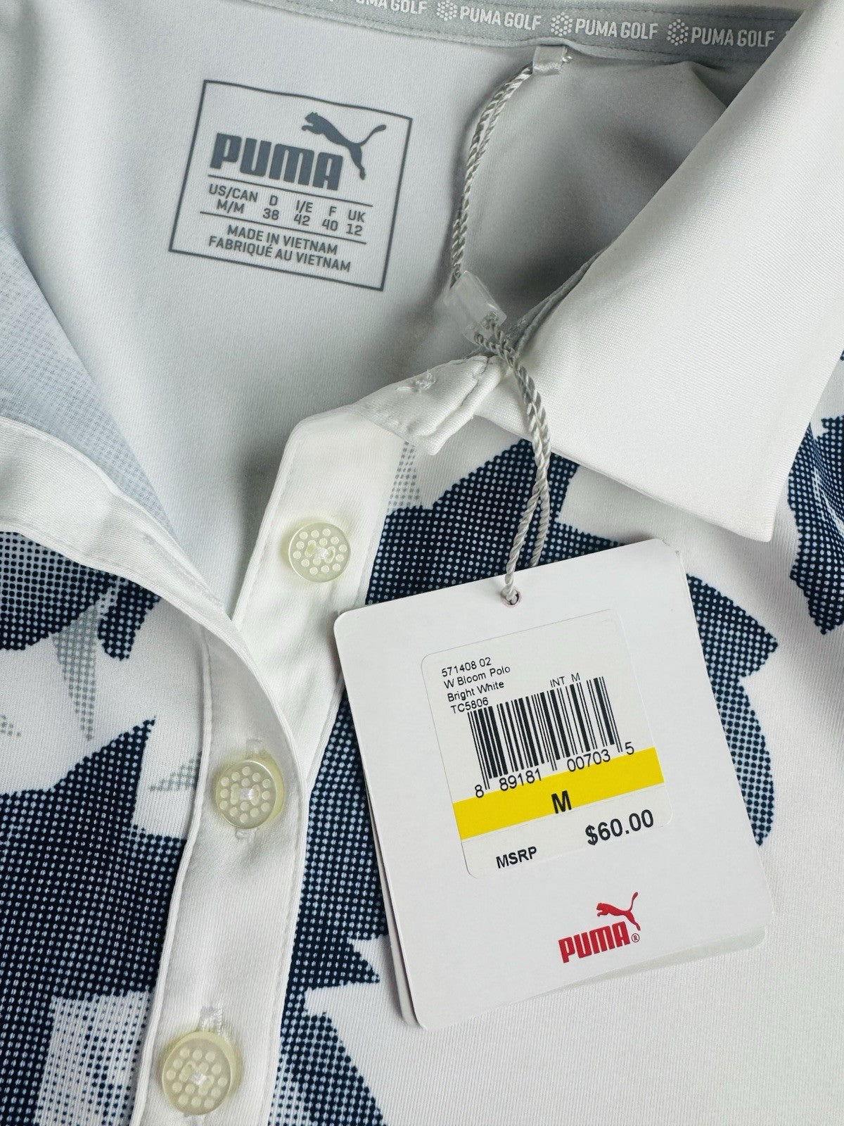 $60 Puma Women’s Golf Shirt Sz M.   (B.189)