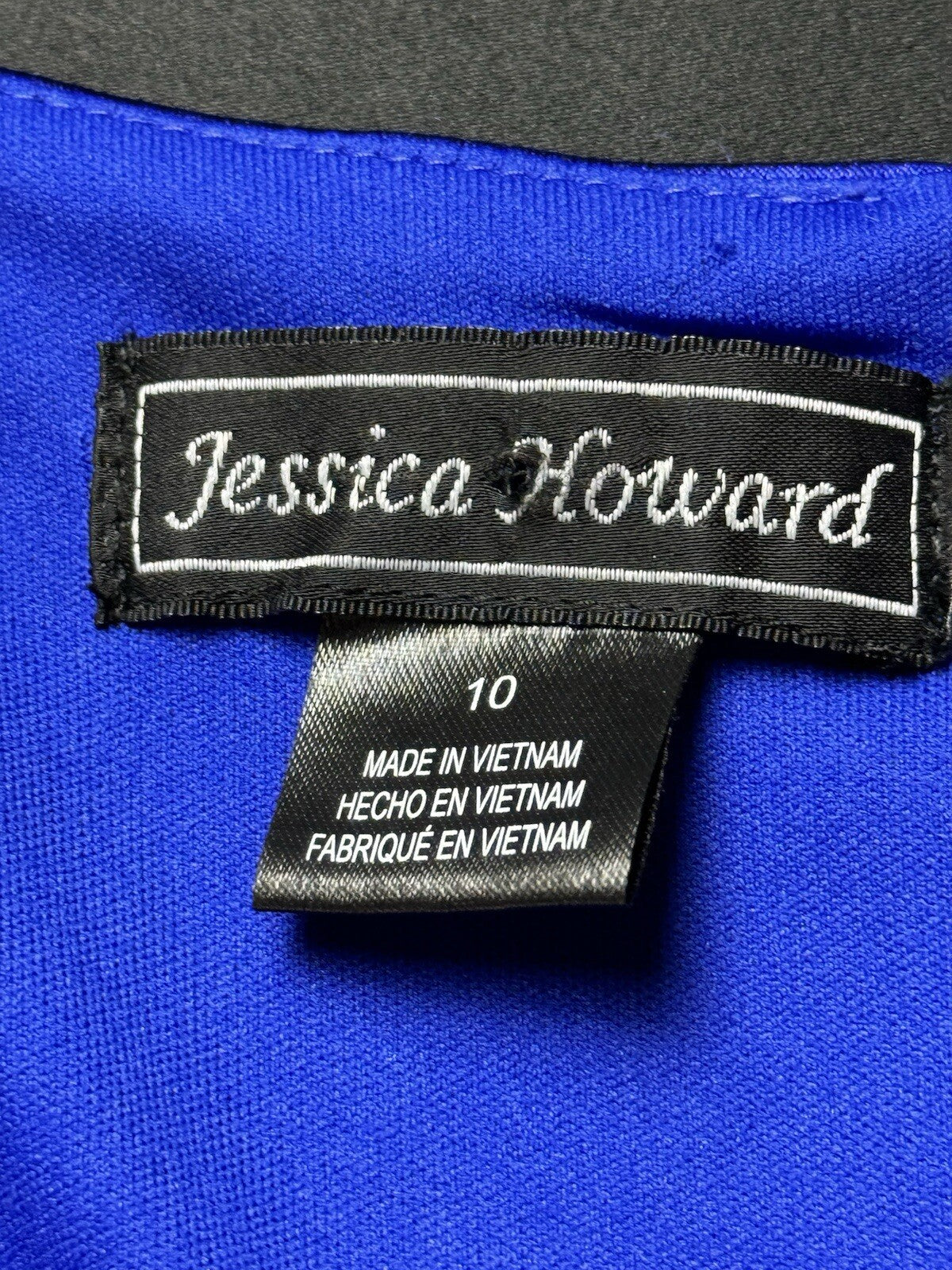Jessica Howard  Women's Knee Length Royal Blue Dress Sz 10 (B.81)