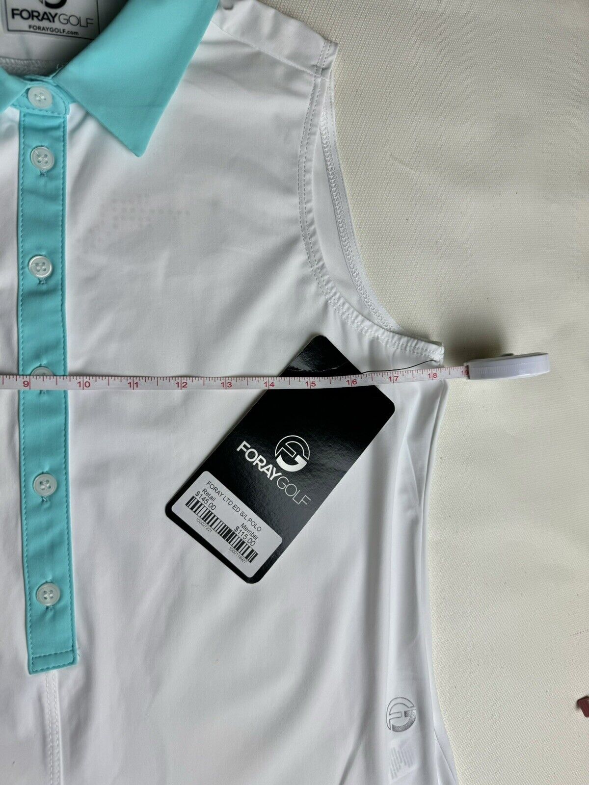 Foray Golf Womens Size S Sleeveless Golf Polo Shirt. (02)