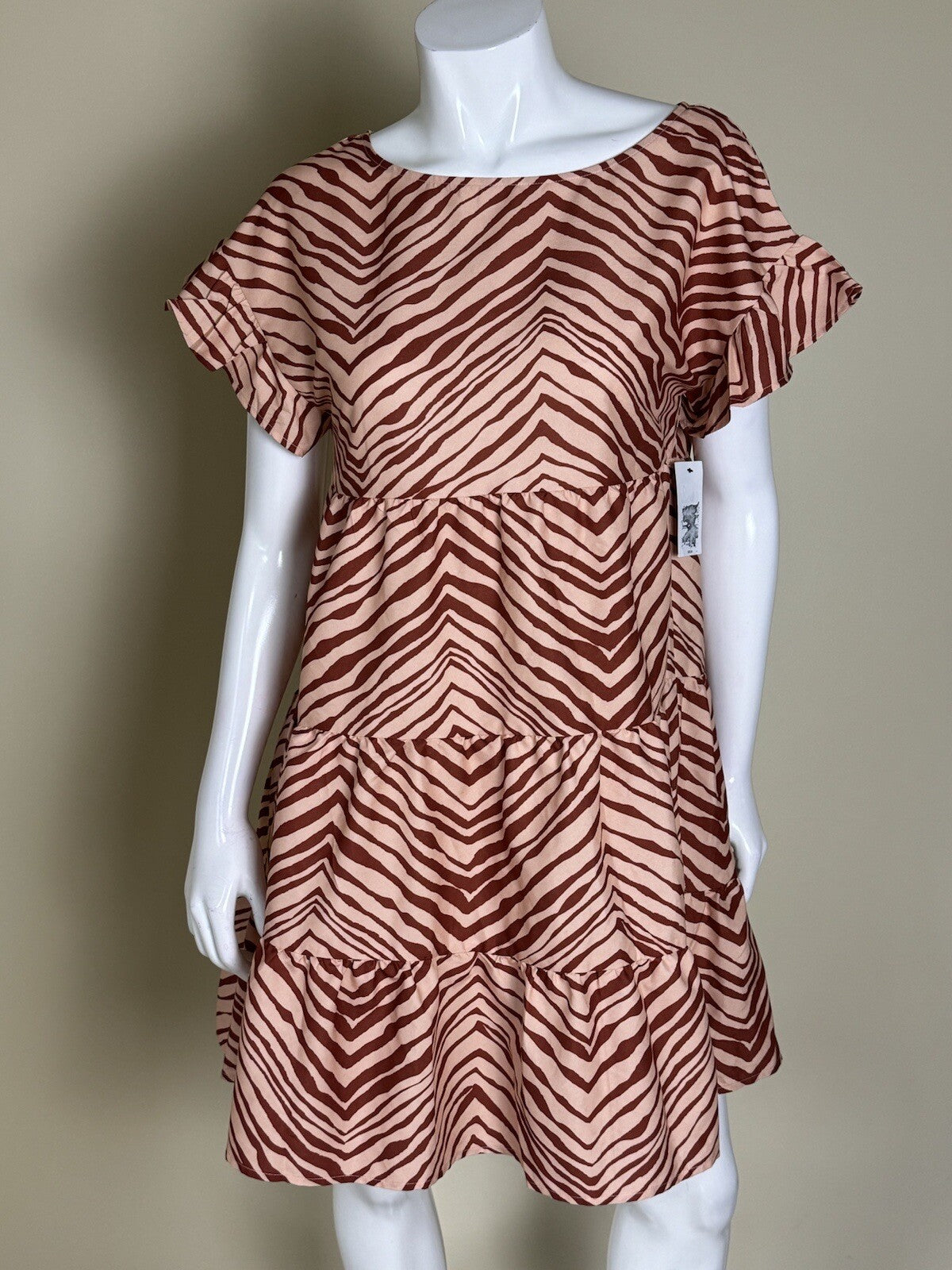 Nine West Women’s Animal Print Dress Sz M.        (B.53)
