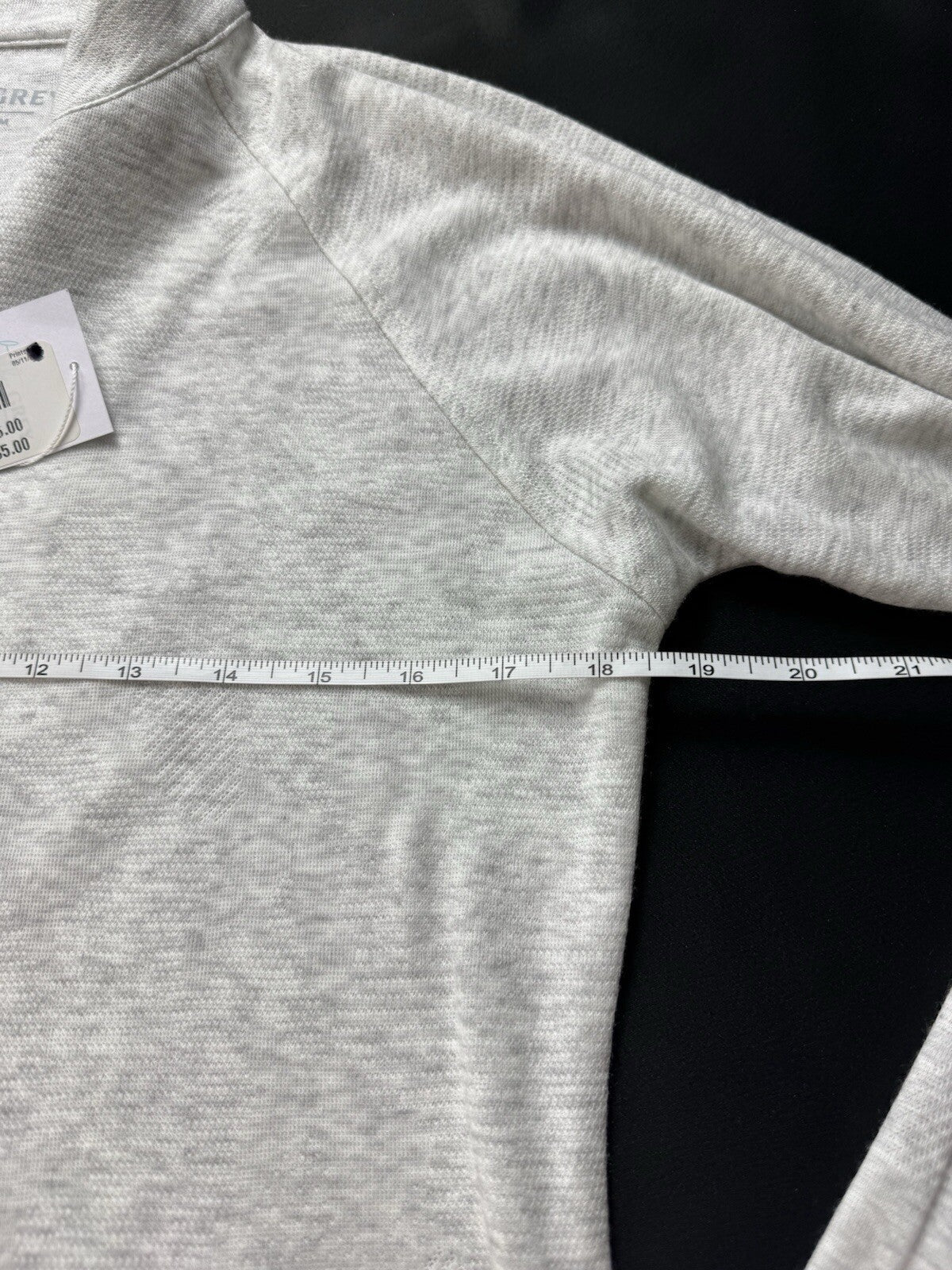 Heather Grey Women’s Golf Full Zip Cardigan Gray Sz M.  (B.122)