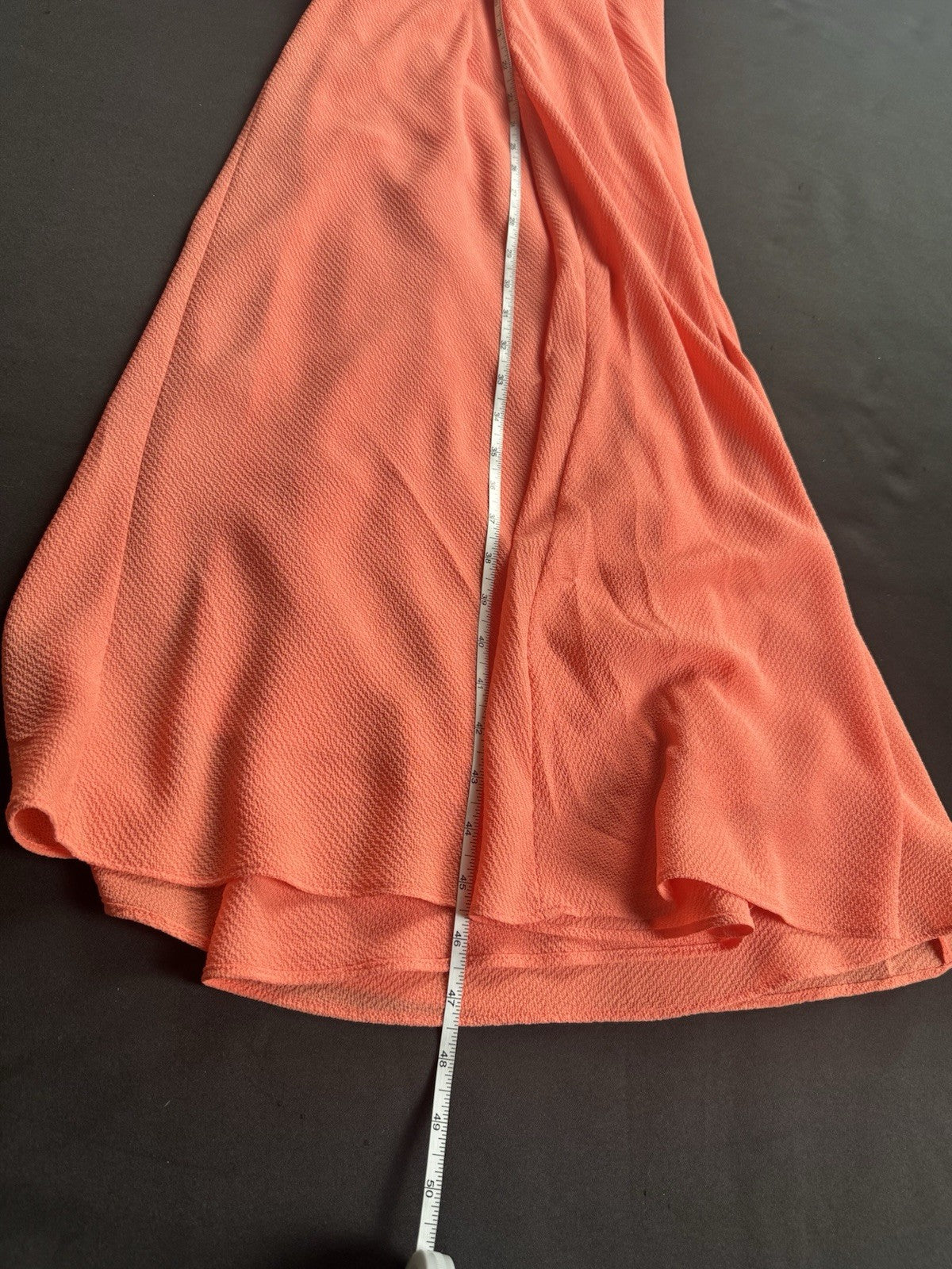 $35 BCBG Paris Women's Ruffle Long Orange Dress Size 2XL     (B.177)
