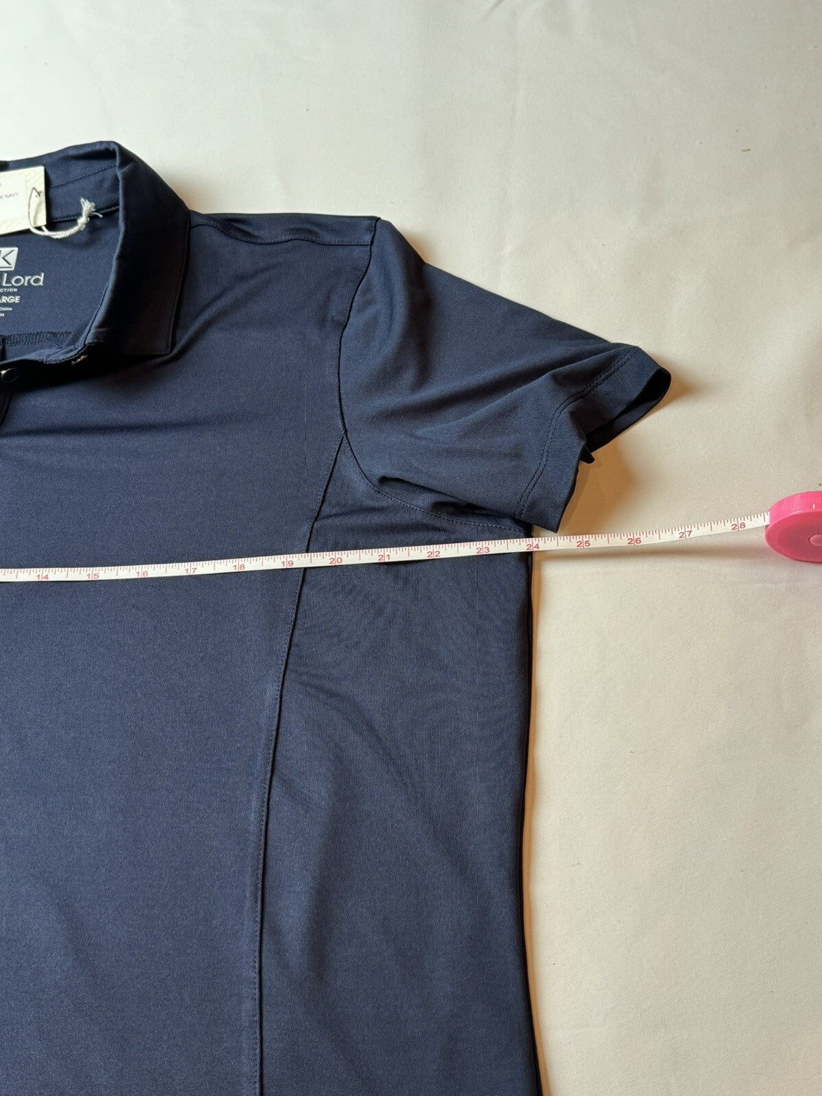 Kate Lord Women’s Size 2XL Short Sleeve Polo Golf Shirt Navy.   (B.53)