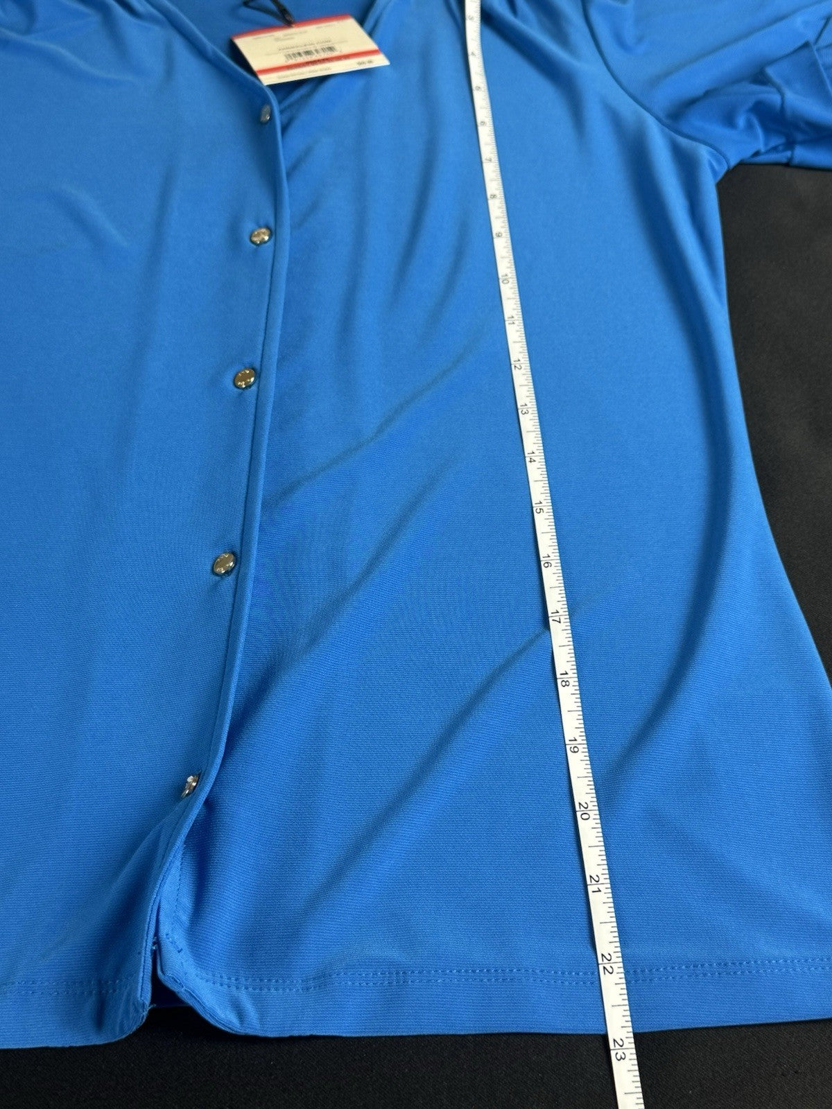 $69 Anne Klein Women’s Royal Blue Button Up Blouse Size XS.         (B.187)
