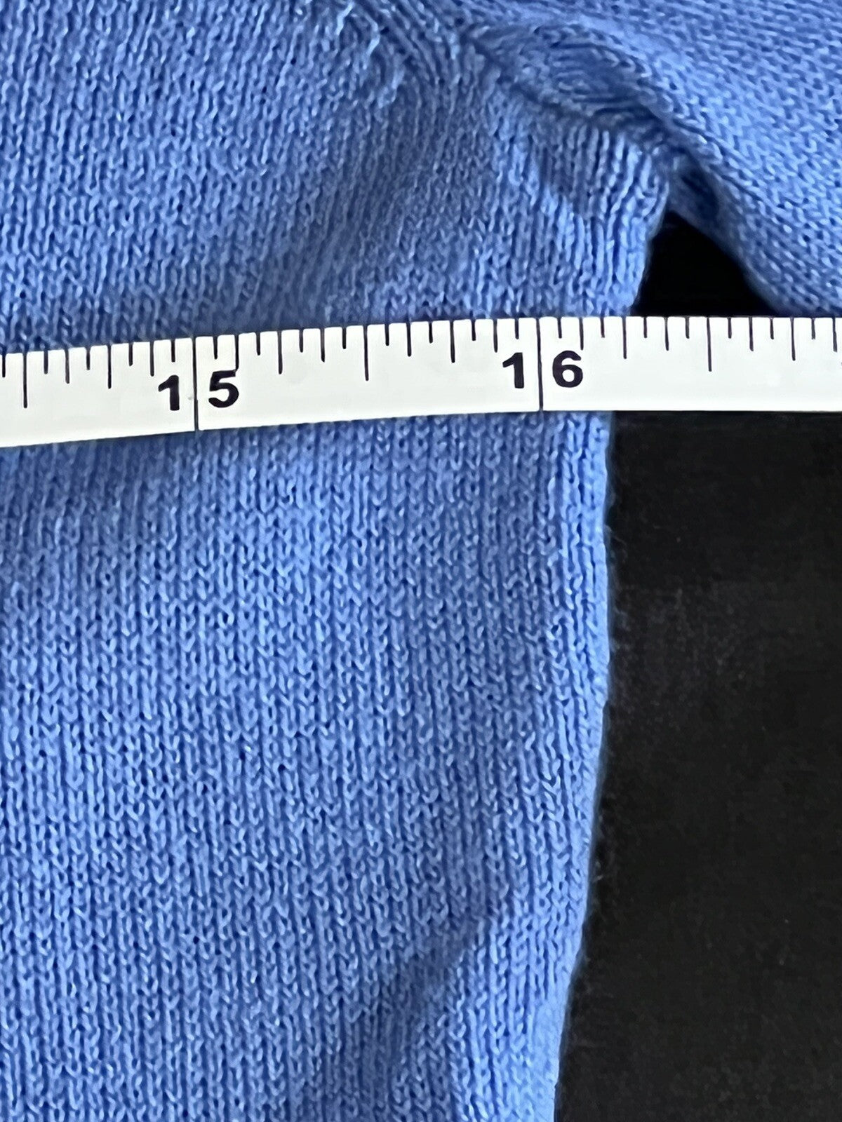 ALASHAN Women’s Cotton Cashmere Pullover Sweater Blue Sz S