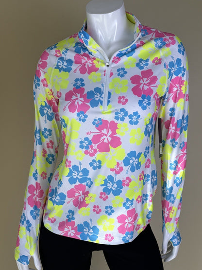 Taylor Jordan Top Women’s Neon Floral Shirt Size S. (73)