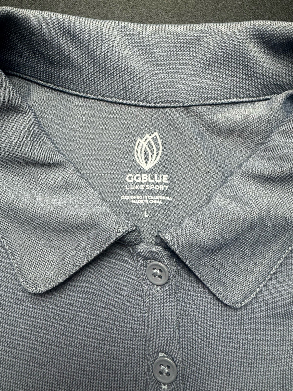 GG Blue Women's Golf Polo Shirt Sz L.    . (B.159)