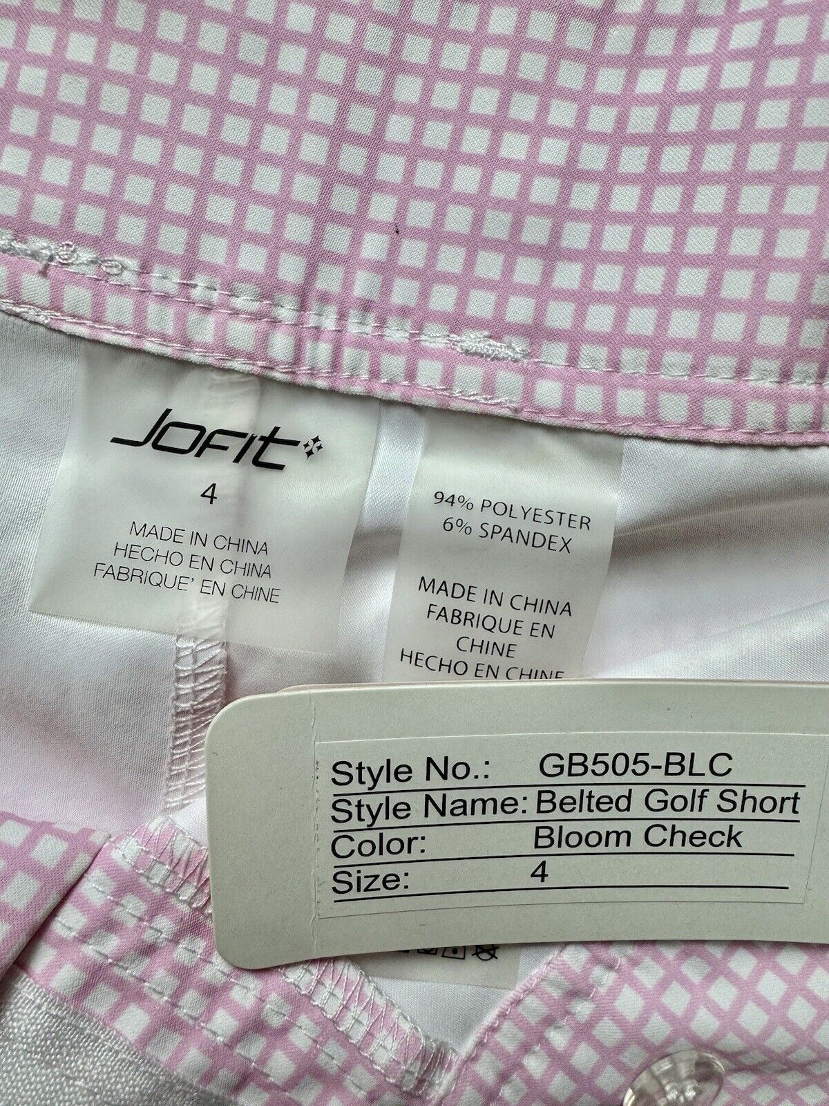 Jofit Women’s Tennis Golf Shorts Bermudas Sz 4.   (78)