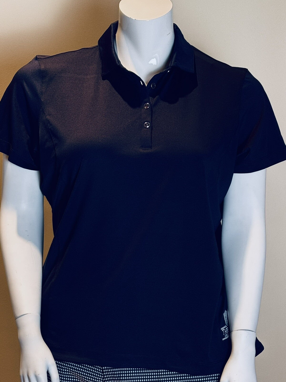 Kate Lord Women’s Size 2XL Short Sleeve Polo Golf Shirt Navy.   (B.53)