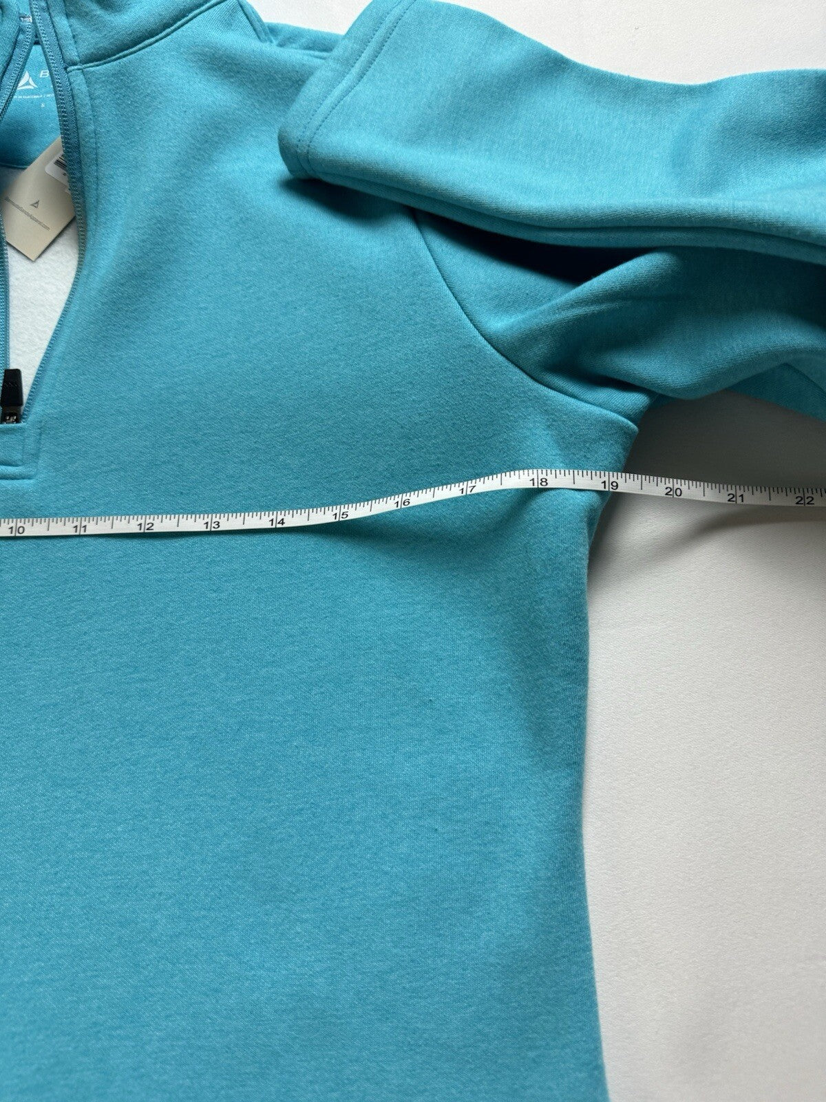 Bermuda Sands Golf Pullover Women’s 1/4 Zip Blue Sweatshirt Sz S.  (B.98)